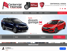 Tablet Screenshot of centennialhonda.com